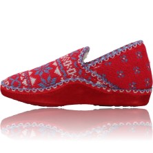 Calzados Vesga Zapatillas de Casa para Mujer de Nordikas Classic Sra 2000 rojo y azul foto 5