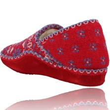 Calzados Vesga Zapatillas de Casa para Mujer de Nordikas Classic Sra 2000 rojo y azul foto 6