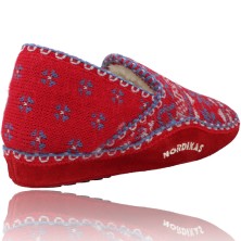 Calzados Vesga Zapatillas de Casa para Mujer de Nordikas Classic Sra 2000 rojo y azul foto 8