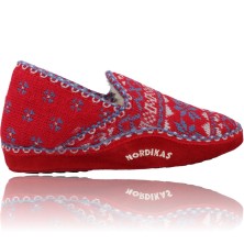 Calzados Vesga Zapatillas de Casa para Mujer de Nordikas Classic Sra 2000 rojo y azul foto 9