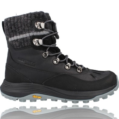 Calzados Vesga Botas Mujer Piel Impermeable de Merrel Siren 4 Thermo Mid WP J036658 negro foto 1