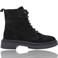 Calzados Vesga Botas Mujer Cordones de LOL Shoes 7009 Irma negro foto 1