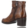 Women&#39;s Leather Ankle Boots with Plumers Heel 5245
