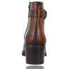 Women&#39;s Leather Ankle Boots with Plumers Heel 5245