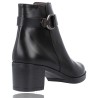 Women&#39;s Leather Ankle Boots with Plumers Heel 5245