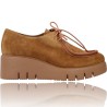 Women&#39;s Leather Wallabee Shoes by Wonders Reiko E-6244