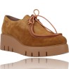 Women&#39;s Leather Wallabee Shoes by Wonders Reiko E-6244