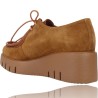 Women&#39;s Leather Wallabee Shoes by Wonders Reiko E-6244