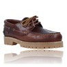 Callaghan 21911 Scarpa Nautica in Pelle Blu Navy Donna con Lacci