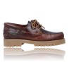 Callaghan 21911 Bootsschuh aus Marineblauem Leder für Damen mit Schnürung