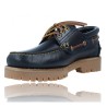 Callaghan 21911 Scarpa Nautica in Pelle Blu Navy Donna con Lacci