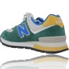 Deportivas Hombre Piel de New Balance ML574DVB