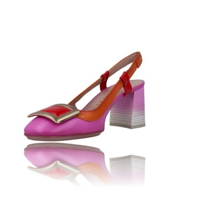Calzados Vesga Zapatos Destalonados Mujer de Hispanitas Australia CHV232668 rosa y rojo foto 1