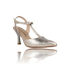 Calzados Vesga Zapatos Vestir Salón Tira T para Mujer de Patricia Miller 6020 champagne foto 2