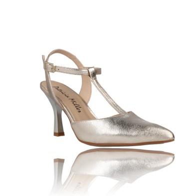 Calzados Vesga Zapatos Vestir Salón Tira T para Mujer de Patricia Miller 6020 champagne foto 1