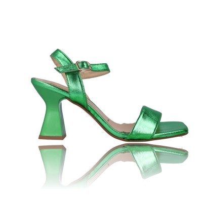 Calzados Vesga Sandalias de Vestir con Tacón para Mujer de Patricia Miller 6031 metal verde foto 1
