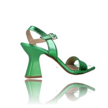 Calzados Vesga Sandalias de Vestir con Tacón para Mujer de Patricia Miller 6031 metal verde foto 9