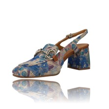 Calzados Vesga Zapatos de Tacón de Piel para Mujer de Pedro Miralles Fresno 13880 azules foto 4