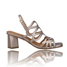 Sandalias con Tacón de Piel...