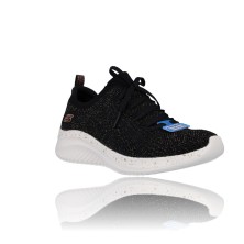 Calzados Vesga Zapatillas Deportivas para Mujer de Skechers 149865 Ultra Flex 3.0 Let´s Dance negro y oro foto 2