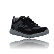 Calzados Vesga Zapatillas Deportivas para Hombre de Skechers Burns Agoura 52635 negro y gris foto 2