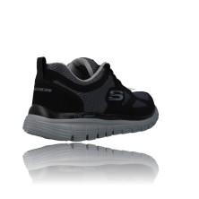 Calzados Vesga Zapatillas Deportivas para Hombre de Skechers Burns Agoura 52635 negro y gris foto 8