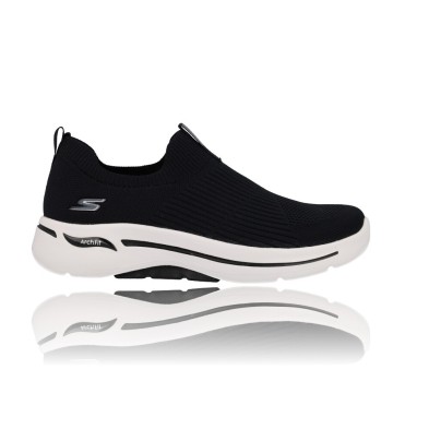 Calzados Vesga Zapatillas Deportivas para Mujer de Skechers 124409 Go Walk Arch Fit Iconic negro y blanco foto 1