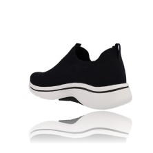 Calzados Vesga Zapatillas Deportivas para Mujer de Skechers 124409 Go Walk Arch Fit Iconic negro y blanco foto 7