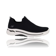 Calzados Vesga Zapatillas Deportivas para Mujer de Skechers 124409 Go Walk Arch Fit Iconic negro y blanco foto 9