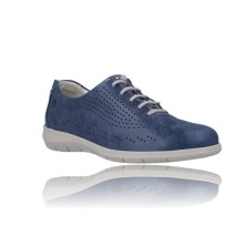 Calzados Vesga Zapatos Casual con Cordones para Mujer de Suave 3603 azul foto 2