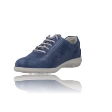 Calzados Vesga Zapatos Casual con Cordones para Mujer de Suave 3603 azul foto 4