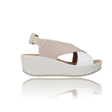 Calzados Vesga Sandalias con cuña y Plataforma para Mujer de Igi&Co 36672 blanco foto 1