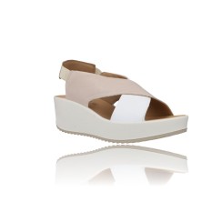 Calzados Vesga Sandalias con cuña y Plataforma para Mujer de Igi&Co 36672 blanco foto 2