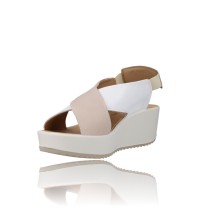 Calzados Vesga Sandalias con cuña y Plataforma para Mujer de Igi&Co 36672 blanco foto 4