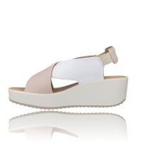 Calzados Vesga Sandalias con cuña y Plataforma para Mujer de Igi&Co 36672 blanco foto 5