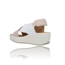 Calzados Vesga Sandalias con cuña y Plataforma para Mujer de Igi&Co 36672 blanco foto 6