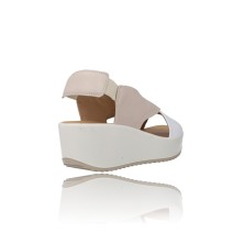 Calzados Vesga Sandalias con cuña y Plataforma para Mujer de Igi&Co 36672 blanco foto 8