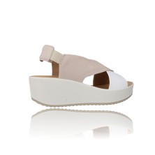 Calzados Vesga Sandalias con cuña y Plataforma para Mujer de Igi&Co 36672 blanco foto 9