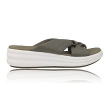 Calzados Vesga Sandalias Esclavas con Cuña para Mujer de Clarks Drift Ave oliva foto 1