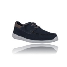 Calzados Vesga Zapatos Náuticos para Hombre de Clarks Gorwin Moc nobuck marino foto 2