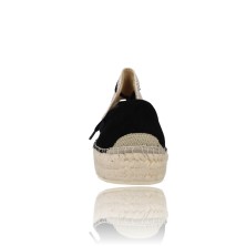 Calzados Vesga Sandalias con Cuña y Cuerdas para Mujer de Macarena Java30 negro foto 3