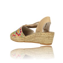 Calzados Vesga Alpargatas Sandalias de Esparto para Mujer de Montmé Shoes 2097G beige foto 6