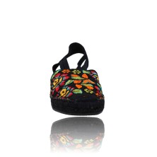 Calzados Vesga Alpargatas Sandalias de Esparto para Mujer de Montané Shoes 2097G negro foto 3