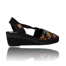 Calzados Vesga Alpargatas Sandalias de Esparto para Mujer de Montané Shoes 2097G negro foto 9
