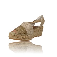 Calzados Vesga Alpargatas Sandalias de Esparto para Mujer de Montané Shoes 129G rosa y beige foto 4