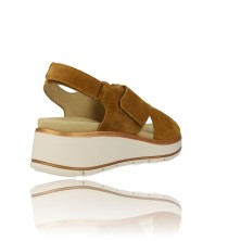 Calzados Vesga Sandalias con Cuña y Tiras Cruzadas para Mujer de Ara Shoes 12-42404 color ron foto 8