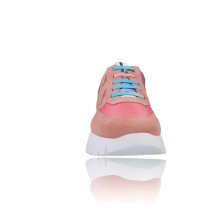 Calzados Vesga Zapatillas Deportivas Casual para Mujer de Wonders Odisei A-2422-T color rosas y azules foto 3