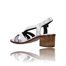 Calzados Vesga Sandalias con Tacón para Mujer de Plumers 3657 color blanco foto 6