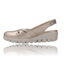 Calzados Vesga Zapatos Bailarinas Asandaliadas para Mujer de Wonders C-33290 Sevilla color platino foto 5