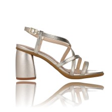 Sandalias con Tacón de Piel...